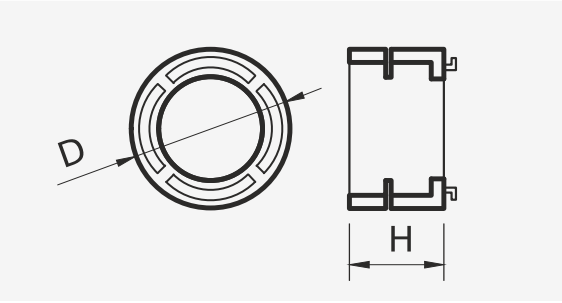 Conector DN 75 + clip