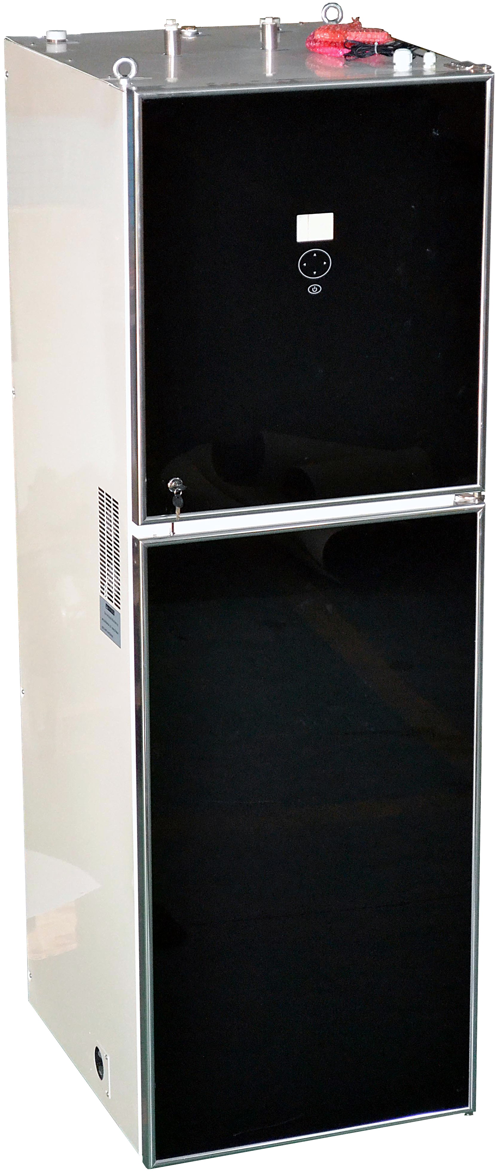 Ventilation and fresh air heating pump (air/water)