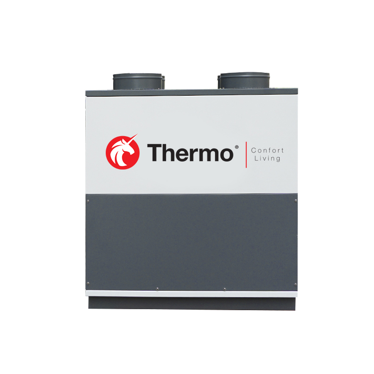 Ventilation system with recovery and heat pump