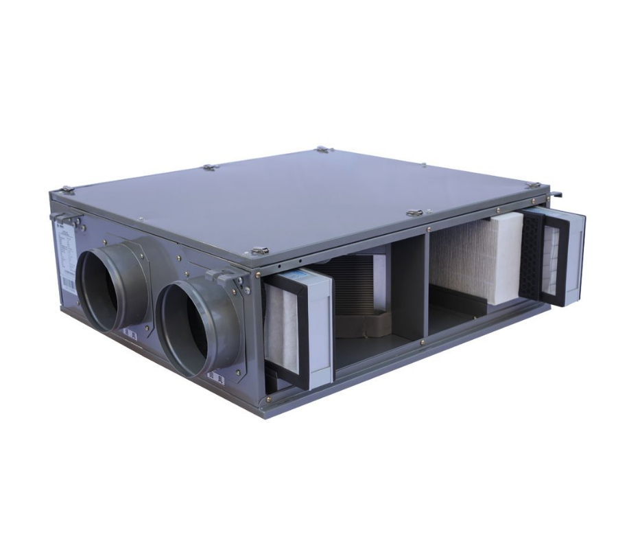 Ventilation system with recovery and heat pump