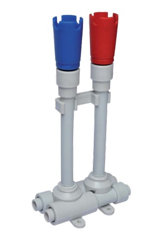 Bottom holder for PE-RT radiator