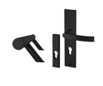 Maner tip bara - negru