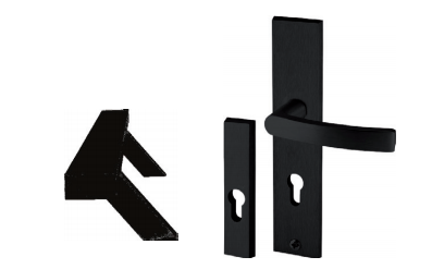 Maner tip bara drept - negru