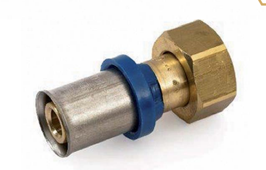 Straight connector with female thread